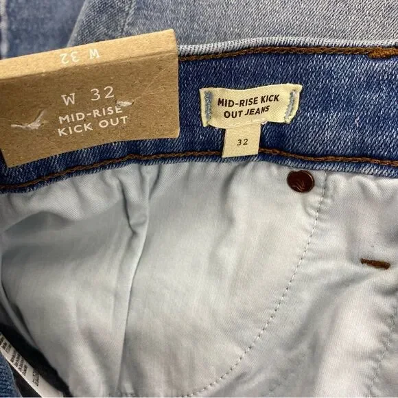 Madewell Women's Mid Rise Kick Out Bootcut Stretch Jeans  NWT   |   Size:  32 - Picture 13 of 16